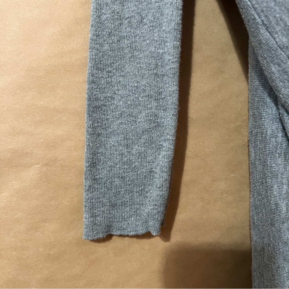 AllSaints | Itat Shrug Convertible Twist Sweater Cardigan Grey Cotton Size S - Picture 7 of 11